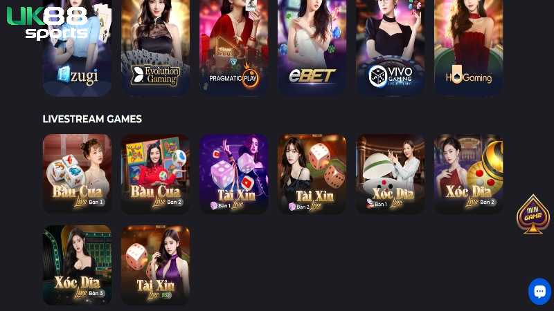 Giới thiệu UK88 - Live casino cùng gái xinh