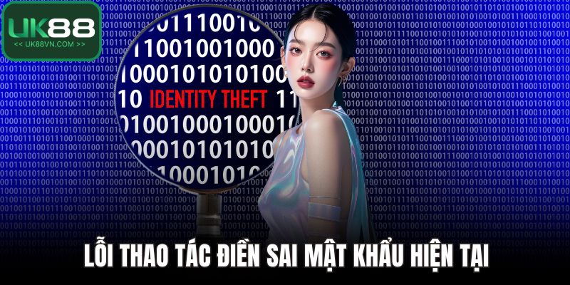 Lỗi thao tác điền sai mật khẩu hiện tại